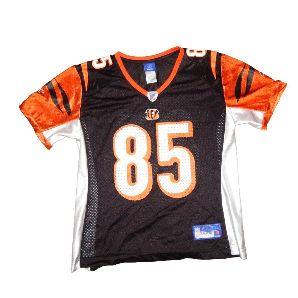 Reebok NFL child large Cincinnati Bengals Chad Johnson #85 jersey